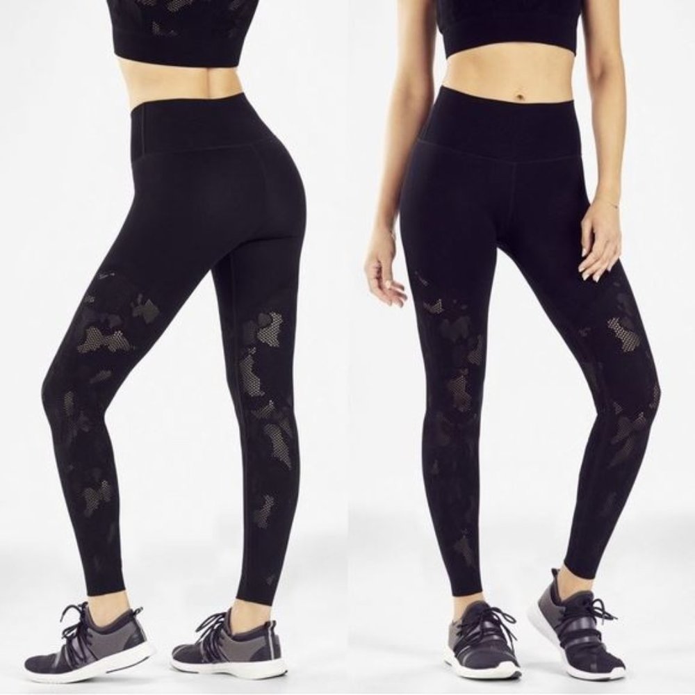 Fabletics  High-Waisted Sculptknit Statement Leggings Black